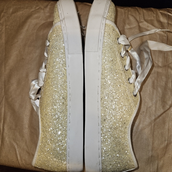 Dress Barn Studio sparkly sneakers. - Picture 7 of 8